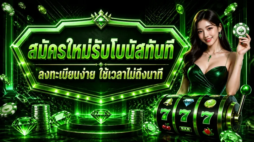 สมัครใหม่รับโบนัสทันที